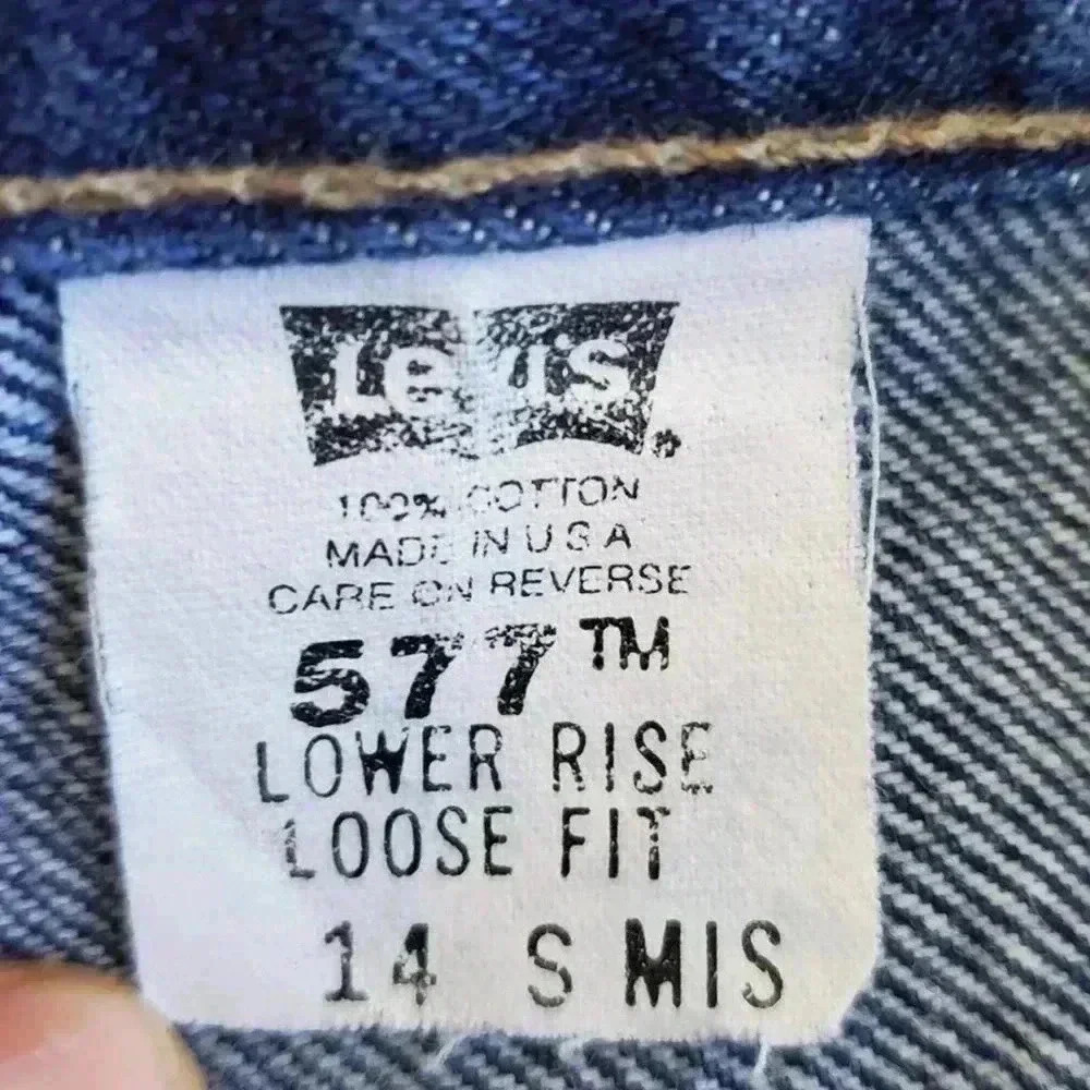 Vintage 70s Levis 577 RARE Low Rise Flared Jeans - 12 - Picture 4 of 10